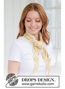 Diagonaal gebreide sjaal in zachte ribbelsteek