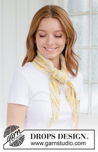 Diagonaal gebreide sjaal in zachte ribbelsteek