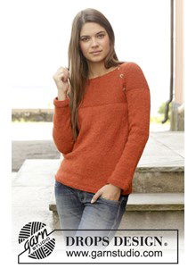 Gebreide trui in ribbelsteek