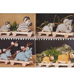 Trekbeestjes gemaakt van Scheepjes Stone Wash XL en XL Minerals