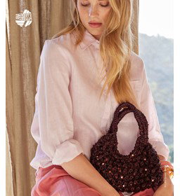 handtas met pailletes gemaakt van Lana Grossa The Loop