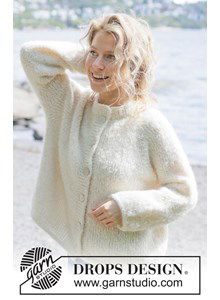 Zacht gebreid vest met raglan en ballonmouwen