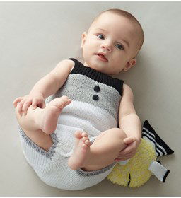 Kruippakje gemaakt van knopen