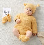 Breipatroon Baby trui met rond zakje