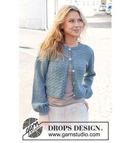 Damesvest gemaakt van Drops Alpaca