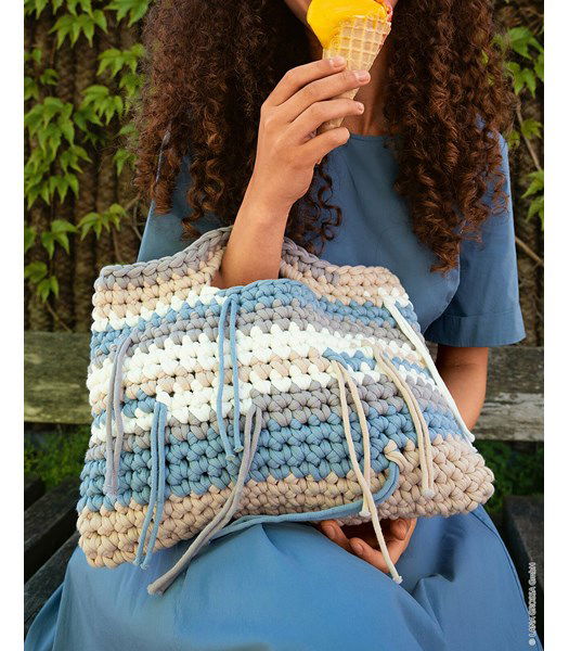 Haakpatroon tas met franjes