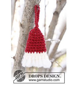 Gehaakte kerstdecoratie gemaakt van Drops Snow - Eskimo