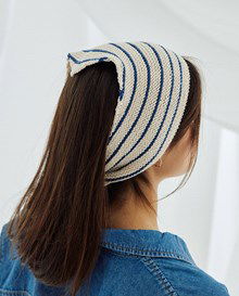 Gestreepte haarband