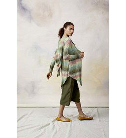 Vest met capuchon gemaakt van Lang Yarns Linello