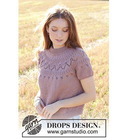 Paarse Pruim T-shirt gemaakt van Drops Muskat