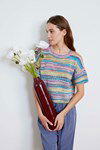 Breipatroon Damesshirt met gaatjespatroon
