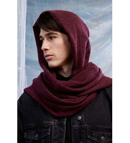 Sjaal met muts gemaakt van Lang Yarns Cashmere Premium