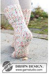 Breipatroon Gebreide sokken met ruitvormige hiel in DROPS Fiesta van andere kant