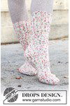 Breipatroon Gebreide sokken met ruitvormige hiel in DROPS Fiesta van andere kant