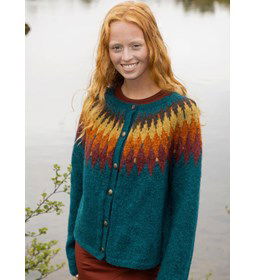 Damesvest Tigla met ronde pas gemaakt van knopen