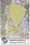 Breipatroon hoofddoek in patentsteek van andere kant