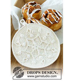 Pannenlappen met ster en bobbels gemaakt van Drops Paris