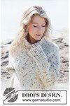 Breipatroon Oversized Dames Trui met Hoge Hals en Raglan in DROPS Snow van andere kant