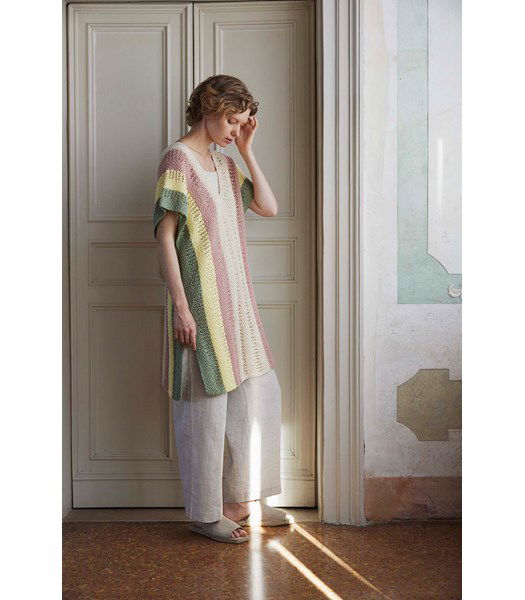 Breipatroon Verticaal gestreepte tuniek Belina