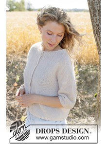 Gebreid vest met korte mouwen in zacht alpaca zijde