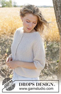 Gebreid vest met korte mouwen in zacht alpaca zijde