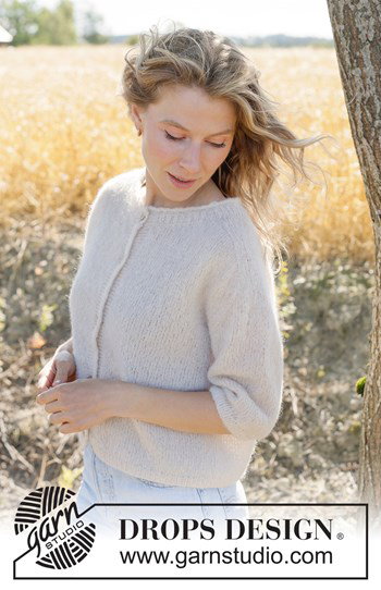 Gebreid vest met korte mouwen in zacht alpaca zijde