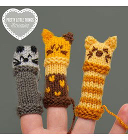 Vingerpoppetjes gemaakt van Scheepjes Colour Crafter