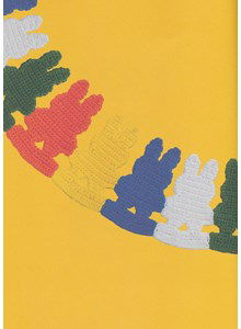 Gekleurde slinger van konijntjes