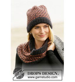 Muts en sjaal gemaakt van Drops Kid Silk