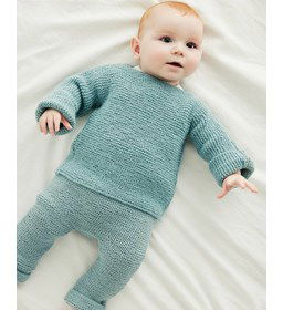 Babybroekje met lange pijpen gemaakt van Phildar Phil Partner 3,5