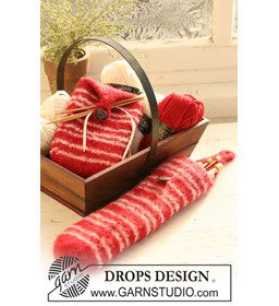 Gevilte breinaaldenhoezen / mooie Kerstcadeaus gemaakt van knopen