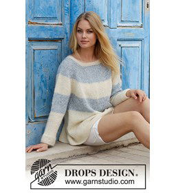 Trui gemaakt van Drops Kid Silk