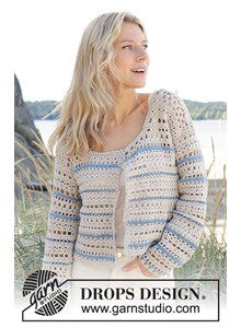 Damesvest met wijde ronde hals