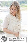 Breipatroon Vanilla Meringue Gilet van andere kant