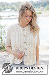 Breipatroon Vanilla Meringue Gilet van andere kant