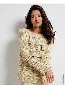 Damestrui in fantasiepatroon en met openbreiwerk