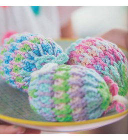 Eieren gemaakt van Scheepjes Catona 25 en 10 gram