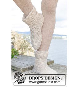 Sloffen gemaakt van Drops Brushed Alpaca Silk