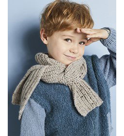 Sjaal voor kinderen gemaakt van Phildar Phil Randonnees