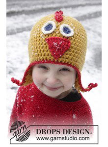 Kuiken muts met oorflappen