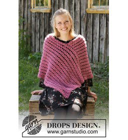 Poncho gemaakt van Haaknaalden