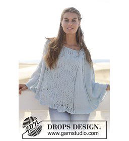 Poncho gemaakt van Drops Muskat