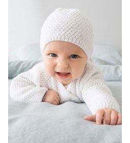 Baby muts gemaakt van Phildar Phil Super Baby