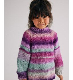 Kindertrui Esther gemaakt van Rondbreinaald nr 7