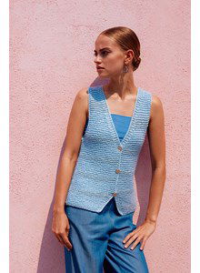 Gilet Tender Stitches met V-hals