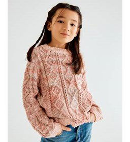 Meerkleurige kindertrui gemaakt van Phildar Phil Cabotine