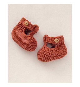 Baby slofjes gemaakt van Phildar Phil Ecocoton