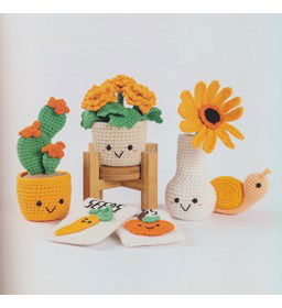 Bloemen en planten oranje thema gemaakt van Durable Cosy extra fine