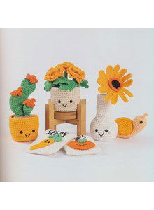 Bloemen en planten oranje thema