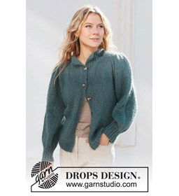 Damesvest gemaakt van Drops Kid Silk